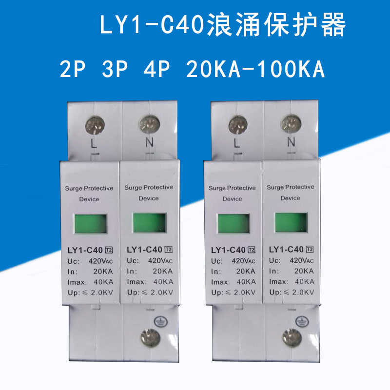 LEEYEELY1-C20KA4060KA80100KA浪涌保护器防雷器避雷器2P3P4P