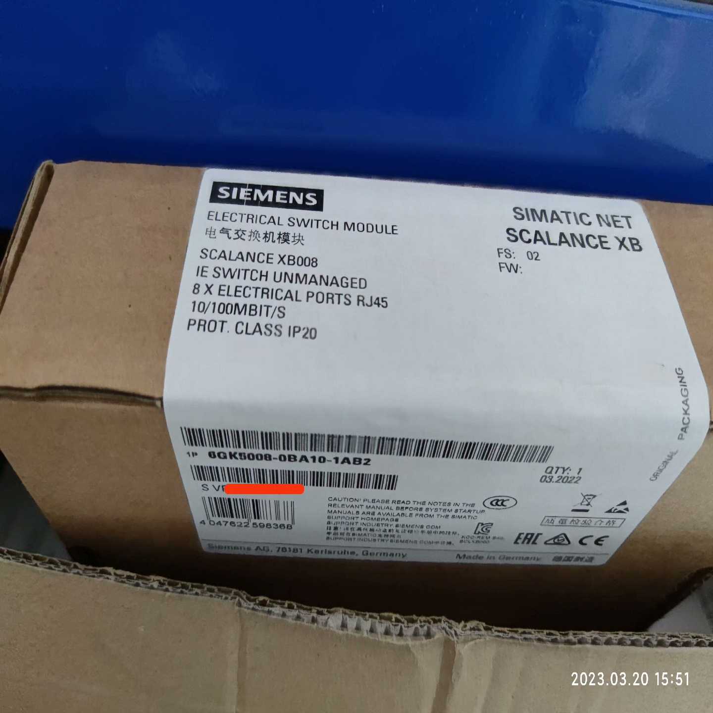 议~6GK5008-0BA10-1AB2工业以太网交换机。