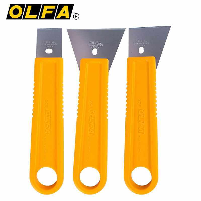 OLFA铲刀SCR-S/M/L铲刀不锈钢刮刀修割刀除胶/玻璃地板油烟机