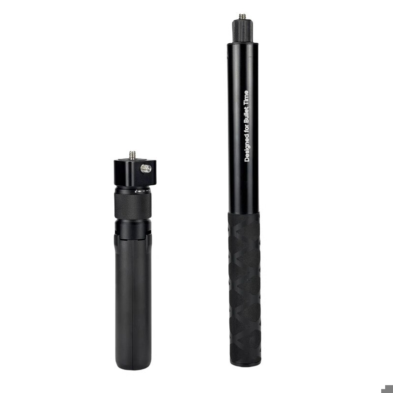 子弹时间隐形自拍杆铝合金旋转手柄全景运动相机insta360x3延