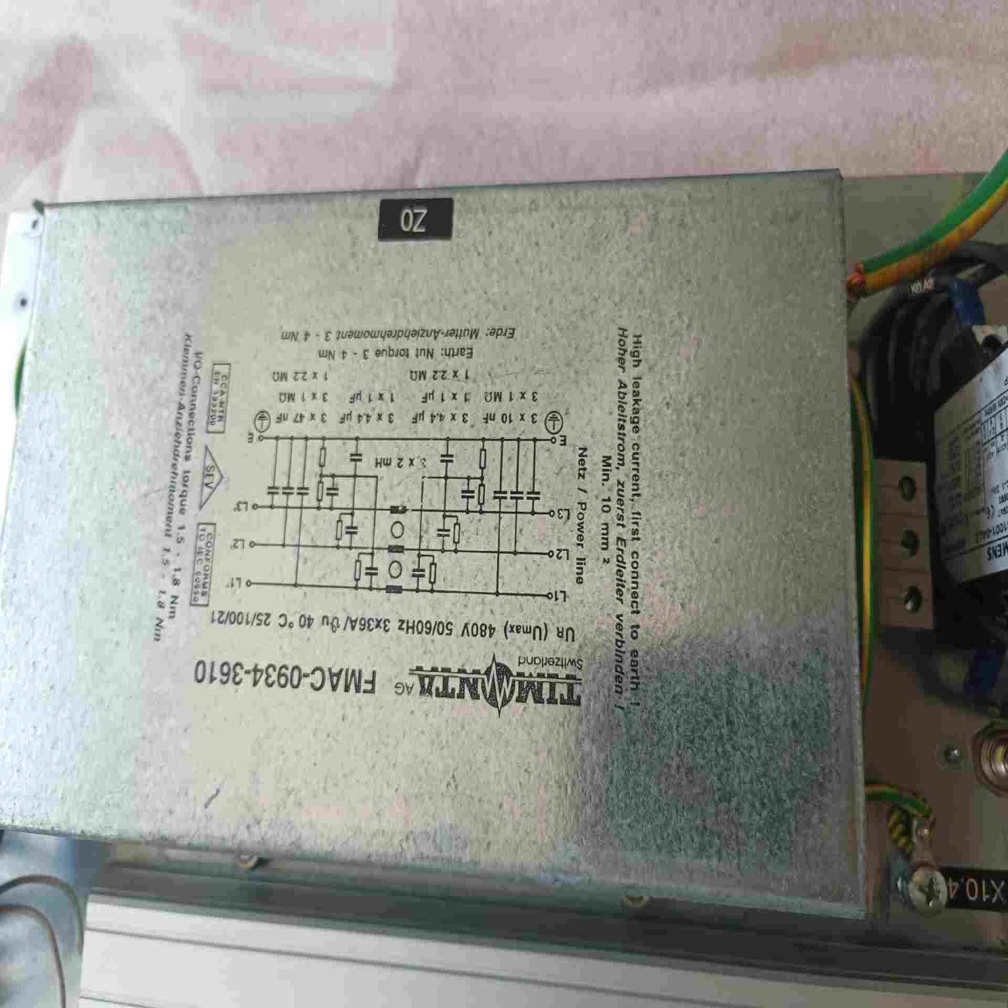 【请询价】海德堡TIMONTA滤波器FMAC-0934-3610二手拆
