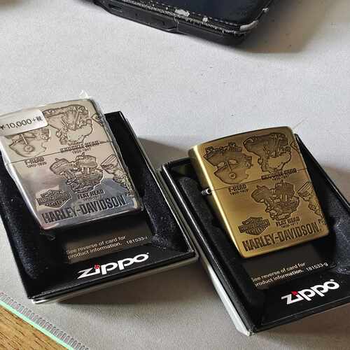 zippo美国芝宝，日版哈雷hdp46.hdp47蚀刻发动【卡奥电子】