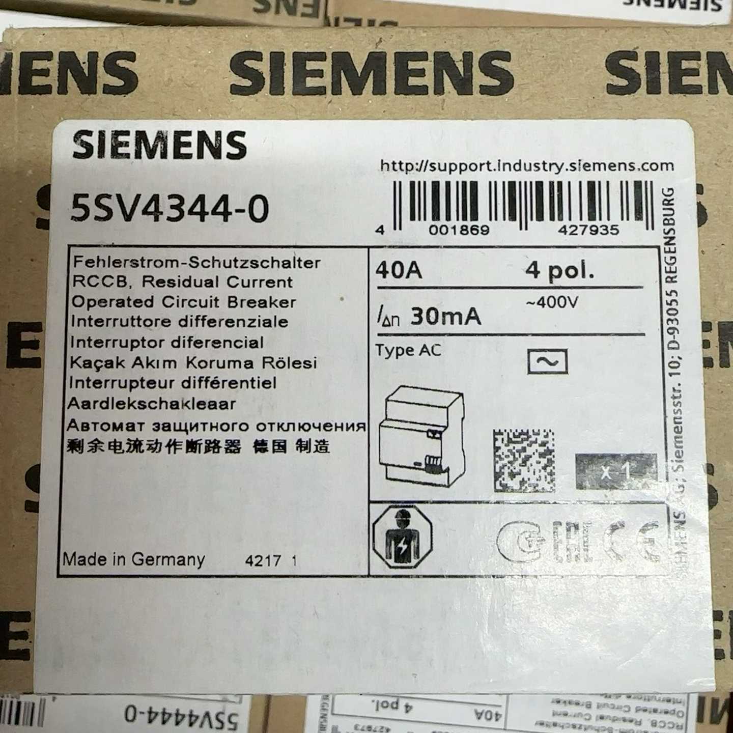 断路器 5SV4344-0 ~询价