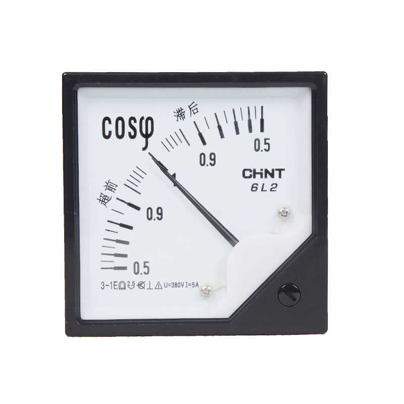 交流功率因数表  6L2-COSφ 100V 220V 380V 5A