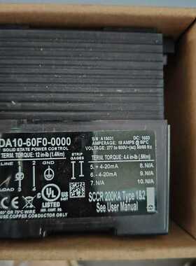 WATLOW瓦特隆DA10-60F0-0000固态继电器~询价