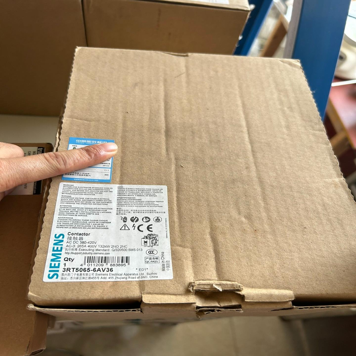 交流接触器3RT5065-6AV36【白零商行】