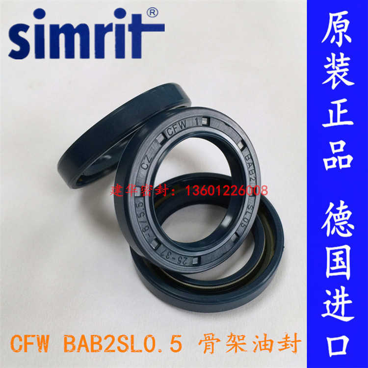 原装德国CFW 骨架油封BAB2SL0.5 25*37*6/5.5高压油泵马达密
