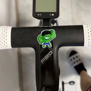 波加查绿巨人个性创意卡通汽车贴纸公路车自行车周边创意防水