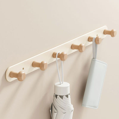 奶油风挂衣钩挂衣架门后挂钩置物架一排衣帽架壁挂墙上挂包架