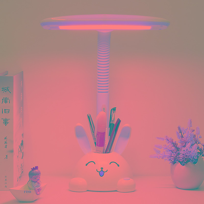 LED护眼台灯小学生书桌可爱学习专用宿舍卧室插电儿童卡通阅