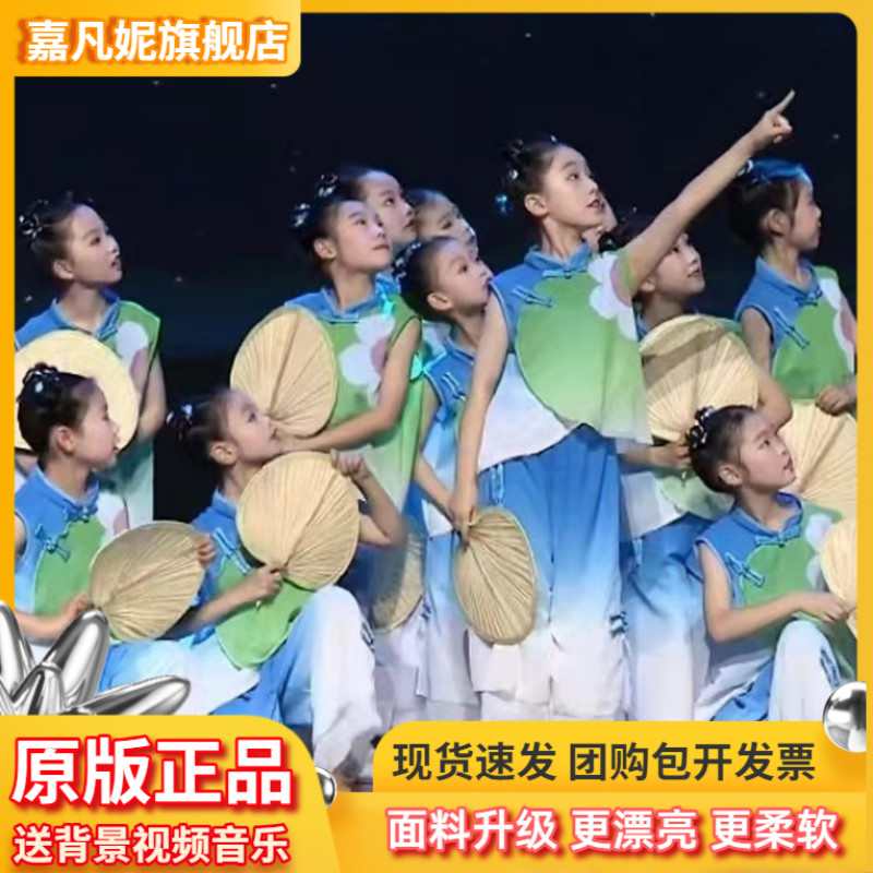 小荷风采童年夏夜演出服蒲扇摇过的夏天外婆桥儿童古典舞蹈服男女