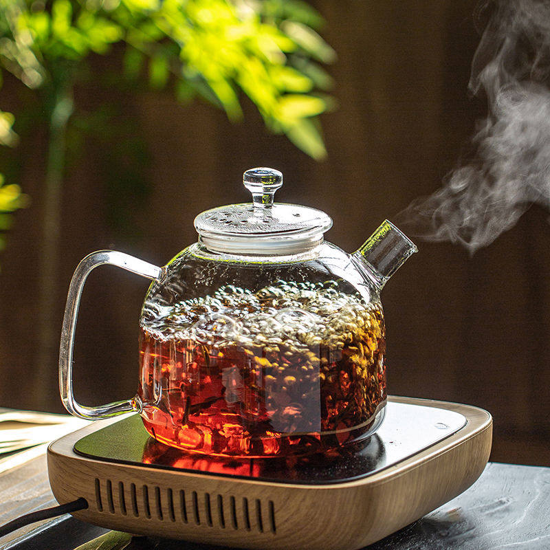 一屋窑1800ML大容量直火煮茶烧水壶高硼硅耐热玻璃煤气电陶炉