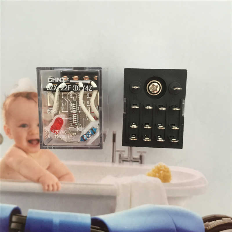 JZX-22FD/2Z3Z4Z带灯AC220V 380V DC24V小型继电器HH54P底座