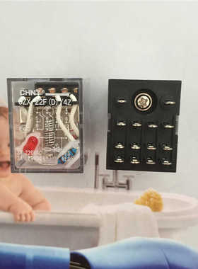 JZX-22FD/2Z3Z4Z带灯AC220V 380V DC24V小型继电器HH54P底座