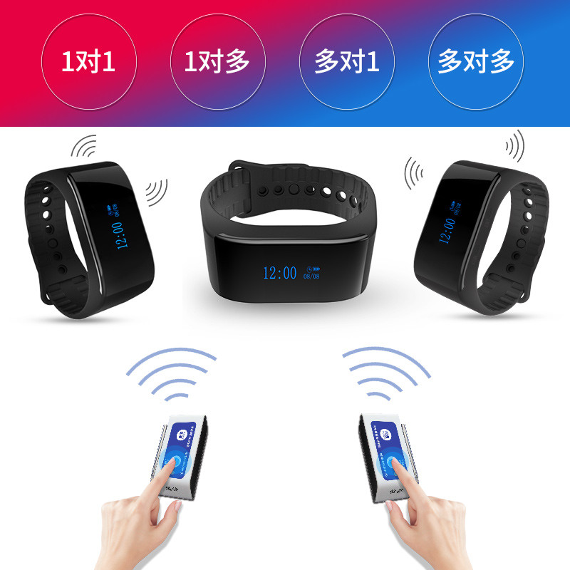 一键呼叫手环 迅铃呼叫器银行呼叫铃餐厅茶楼紧急线震动手