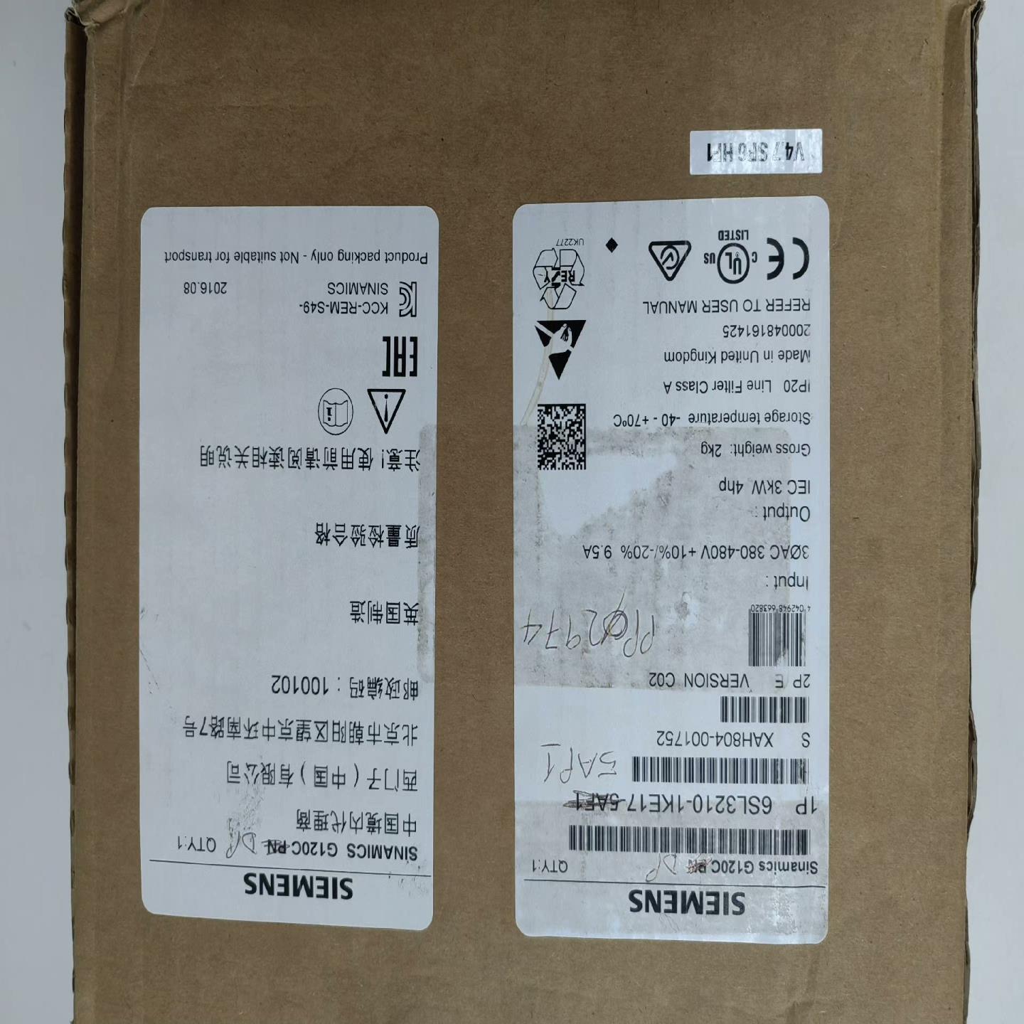 (询价)G120C变频器6SL3210-1KE17-5AP