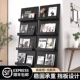 网红落地书架靠墙收纳架黑胶北欧书架绘本展示架杂志架多层定制架