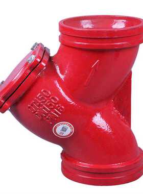 沟槽过滤器GL81HDN50 DN80 DN100国卡箍安装消防阀门 直销