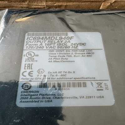 型号GE  IC694MDL940F  余货  成色~询价