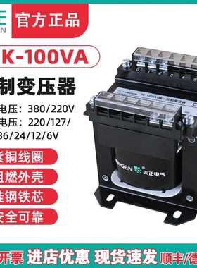TENN天正 BK-100W100VA机床控制变压器380220110 36 24126V全铜