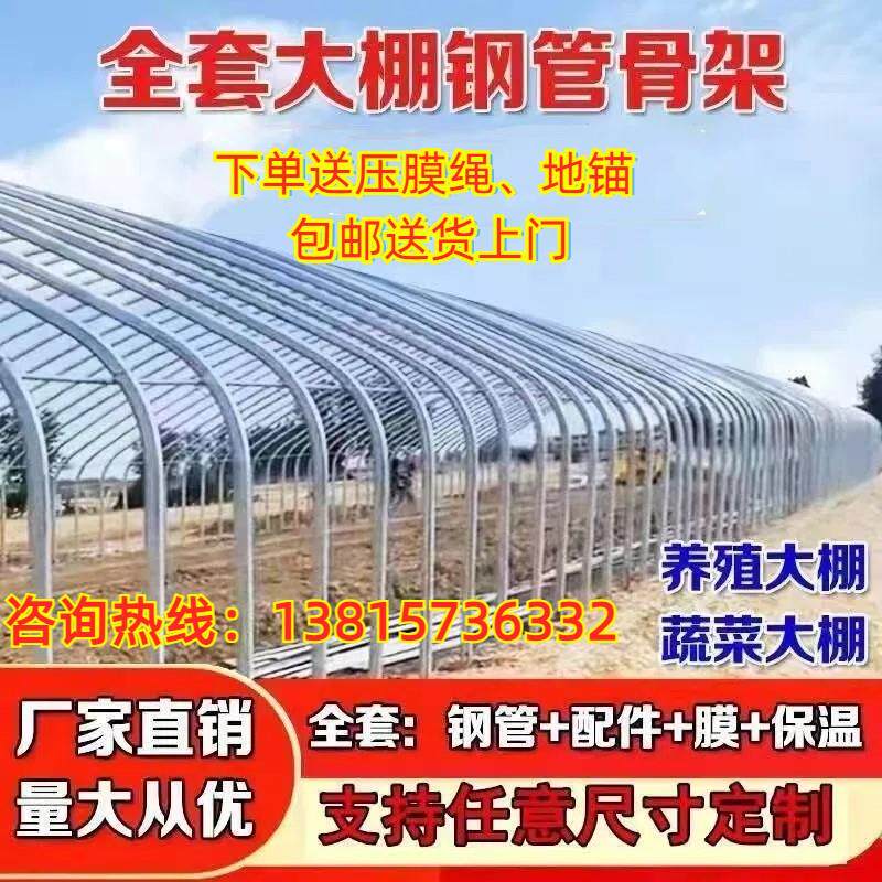 大棚骨架全套养殖大棚全套种植大棚温室养鸡羊猪牛棚蔬菜大棚钢管