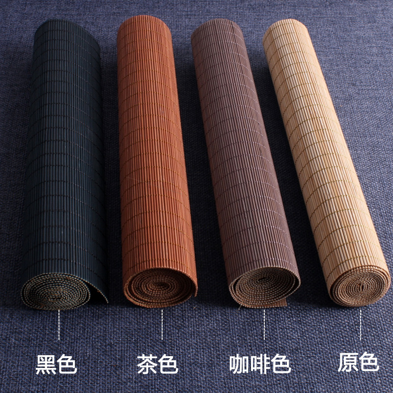 竹编茶垫桌垫防烫桌旗茶帘中式杯垫隔热垫茶盘垫子可定制双面