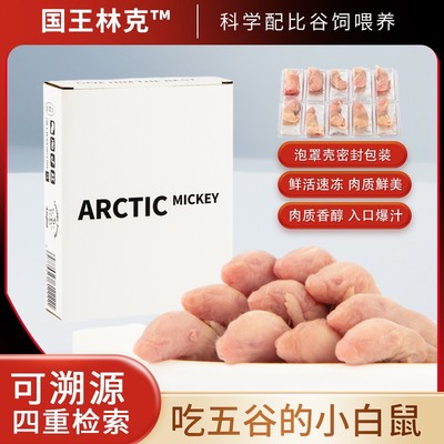 国王林克KINGLINK北极米奇京东隔日达包邮冷冻小白乳鼠宠物蛇饲料