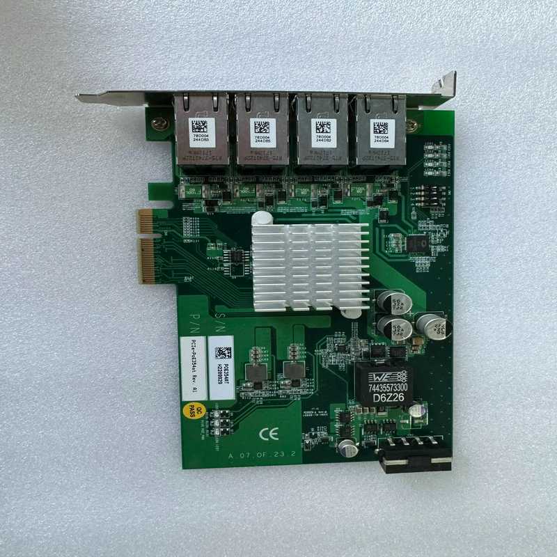 台湾宸曜图像采集卡 4口千兆网卡PCIe-PoE354at~询价