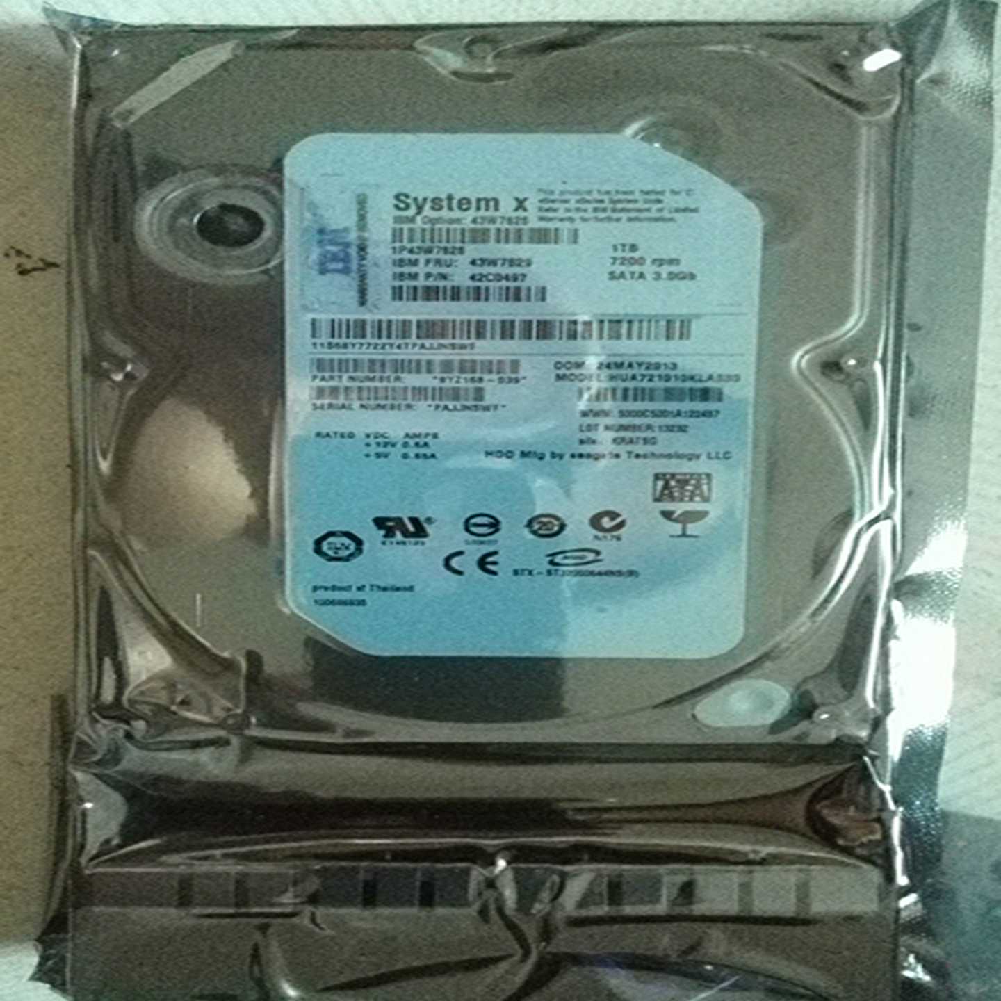 配件IBM 全新 1T 硬盘  43W7626  43W7629 43W7622 保修一年议价