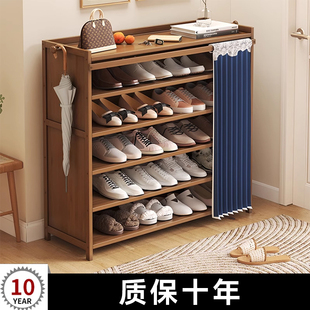 鞋架防尘带遮挡帘家用门口多层鞋柜新款鞋子收纳神器爆款室内架子