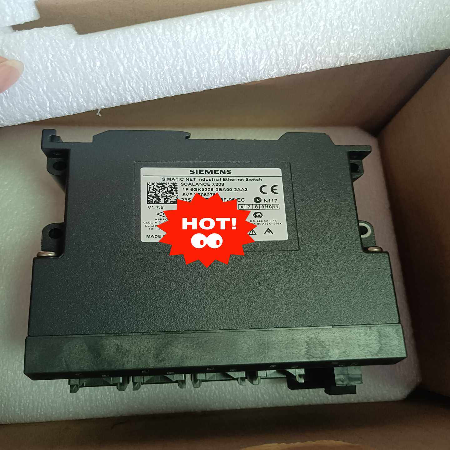 (询价)交换机 6GK5208-0BA00-2AA3  仅开封