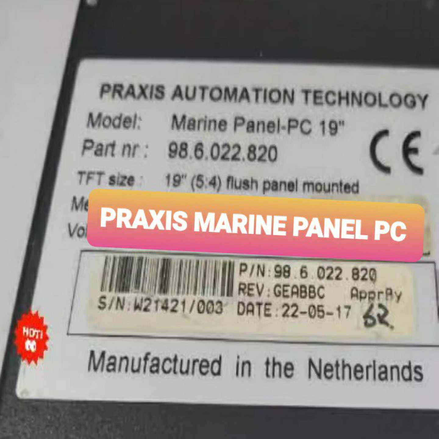 PRAXIS MARINE PANEL PC 19&Prime; PAR（gg设备）