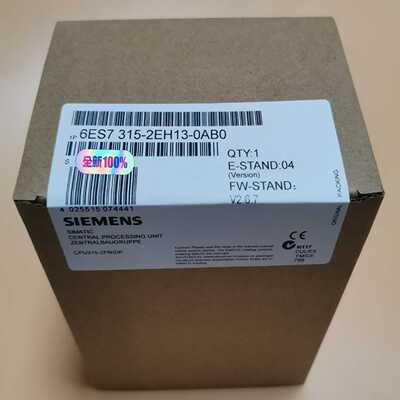 全新未开封6ES7315-2EH13-0AB0产品质保一年~询价