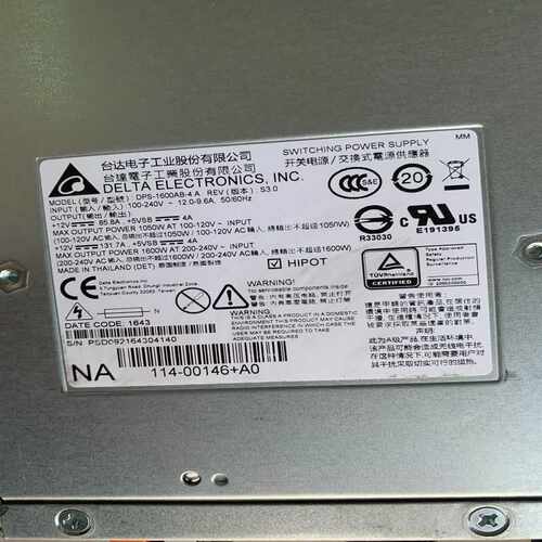 询价~NETAPP FAS9000 电源 DPS-1600AB-4
