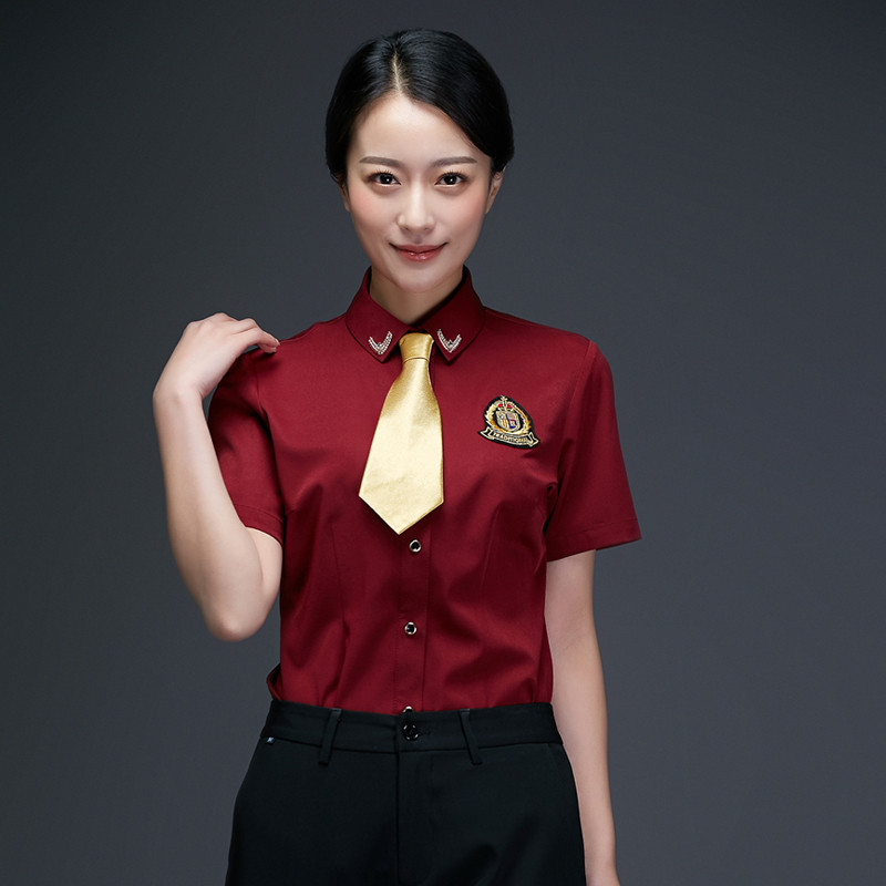 龙丽儿酒店KTV服务员工作服夏装酒吧夜场少爷制服短袖男女套装