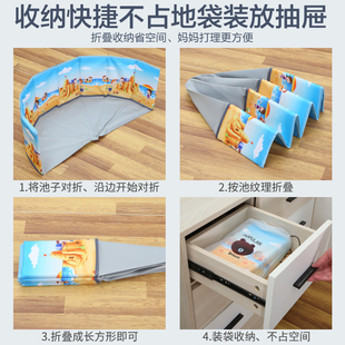 海洋球池儿童室内家庭用波波池塑料彩色球婴儿可啃咬毒宝宝围栏