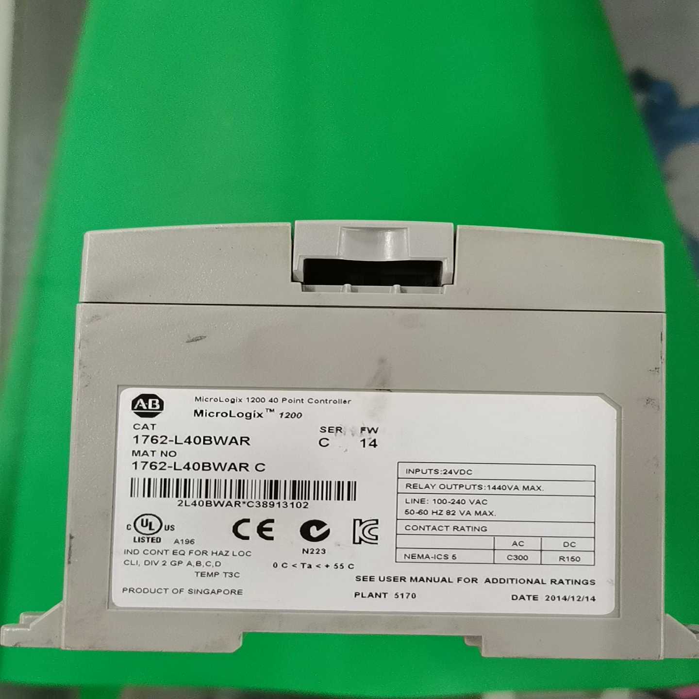 AB PLC 1762-L40BWAR C(通通配件）