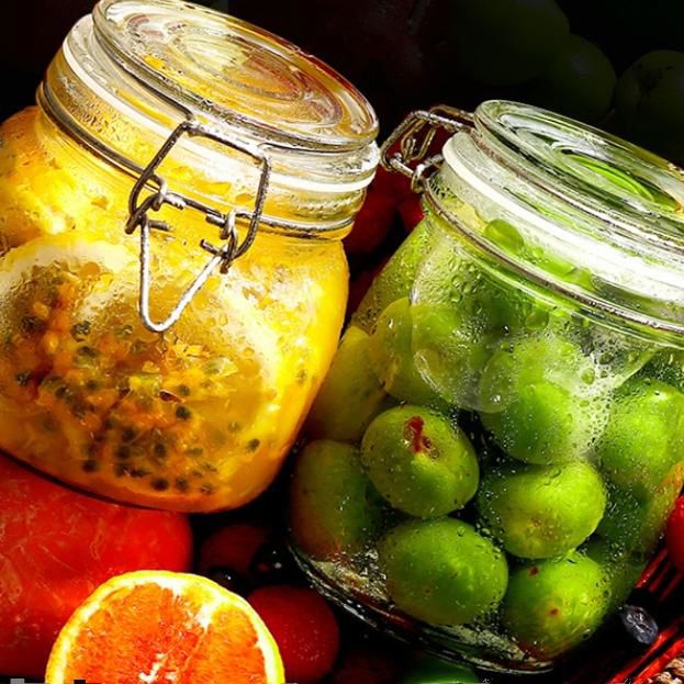 密封罐玻璃食级瓶子蜂蜜泡酒泡菜坛子腌菜空瓶广口收纳储物