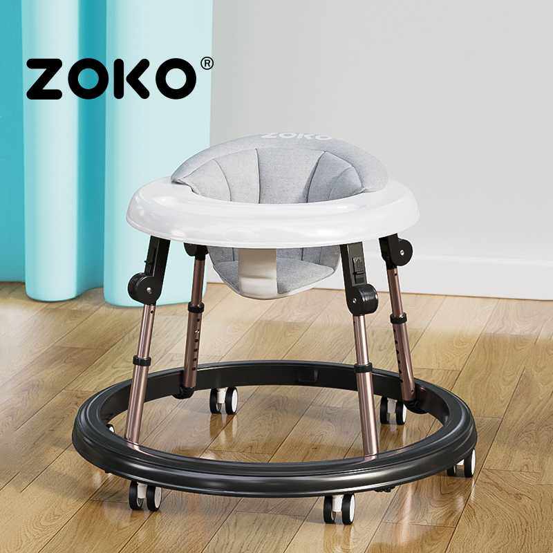 zoko婴儿学步车多功能防 侧翻o型腿男女宝宝幼儿6/7-18个月学