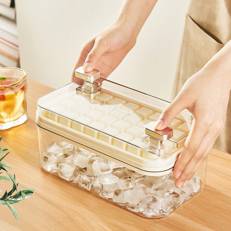 食级冰块模具按压冰格家用冰箱自制冰盒储冰制造机做冻冰块神器