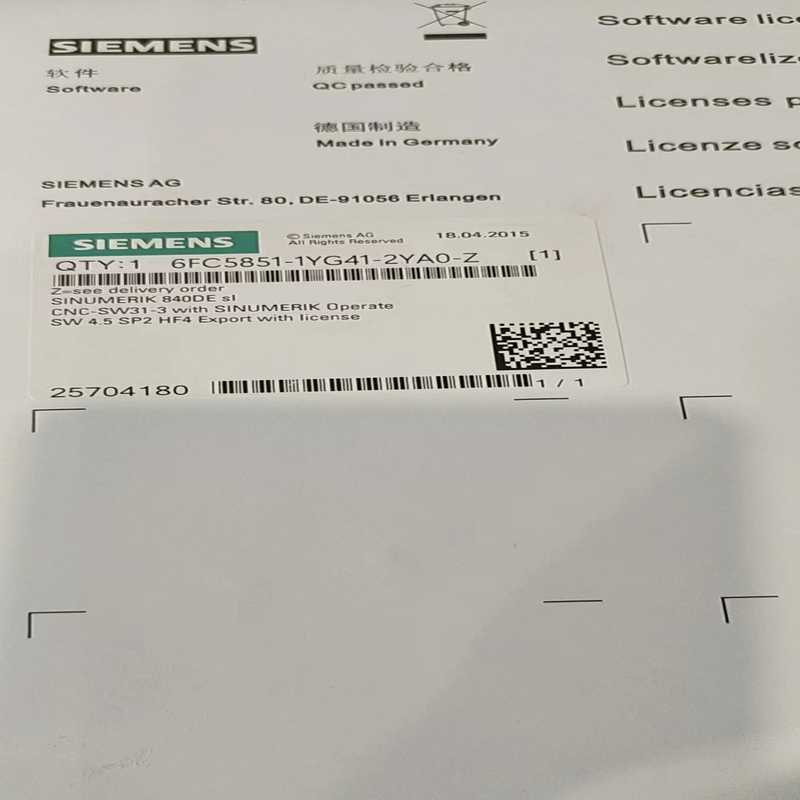 询价6FC5851-1XG41-4YA0全新原装未拆封现货议价