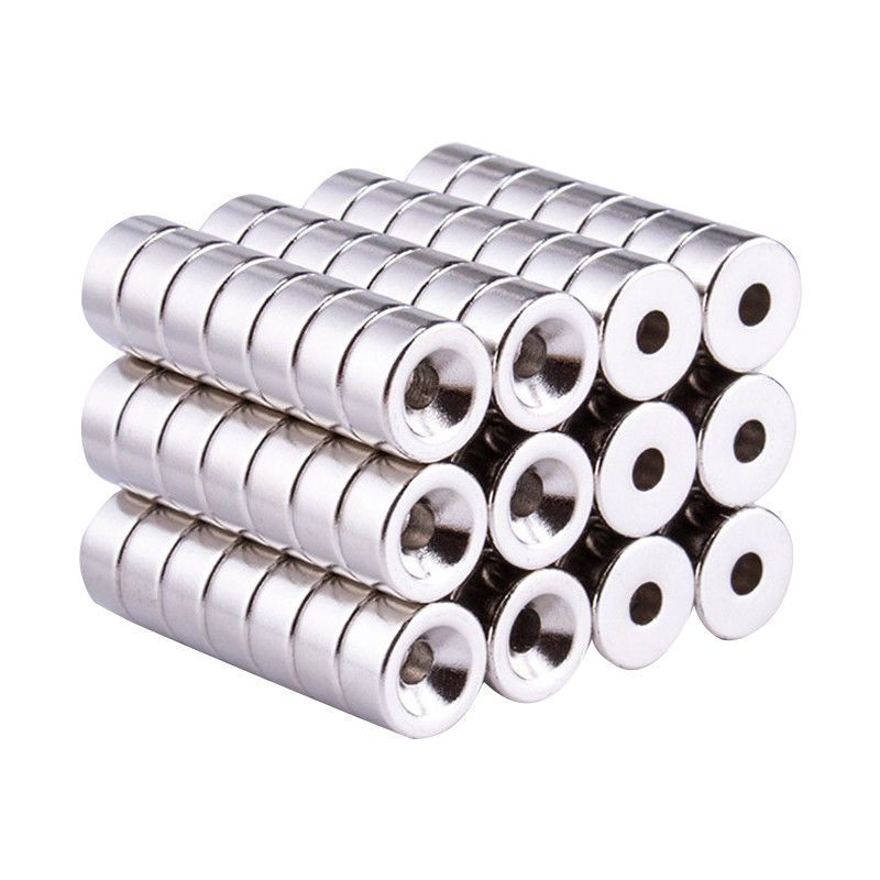 动平衡磁铁重5克高强力磁铁圆形超小带孔沉头孔强磁磁铁超强钕铁