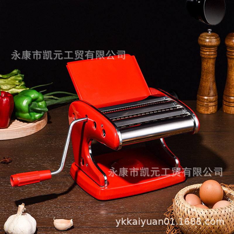 手摇面条机家用压面机加厚彩钢吸盘馄饨饺子小型多用擀面热销