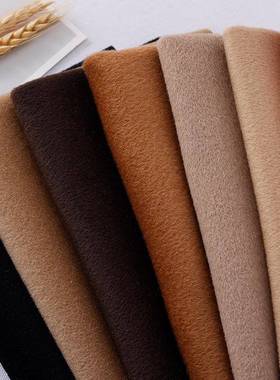 21101P+830g10羊毛高双面呢布料0秋面无品牌/冬大衣外套粗纺支毛