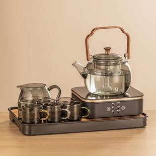 璃00102564玻煮茶壶烧水泡茶壶专用电陶炉家器用花茶壶提梁壶蒸茶