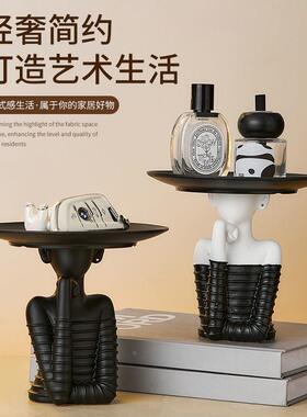 轻奢盘艺术抽象入户玄关客摆AL102265居件钥匙收纳托厅电视柜家装