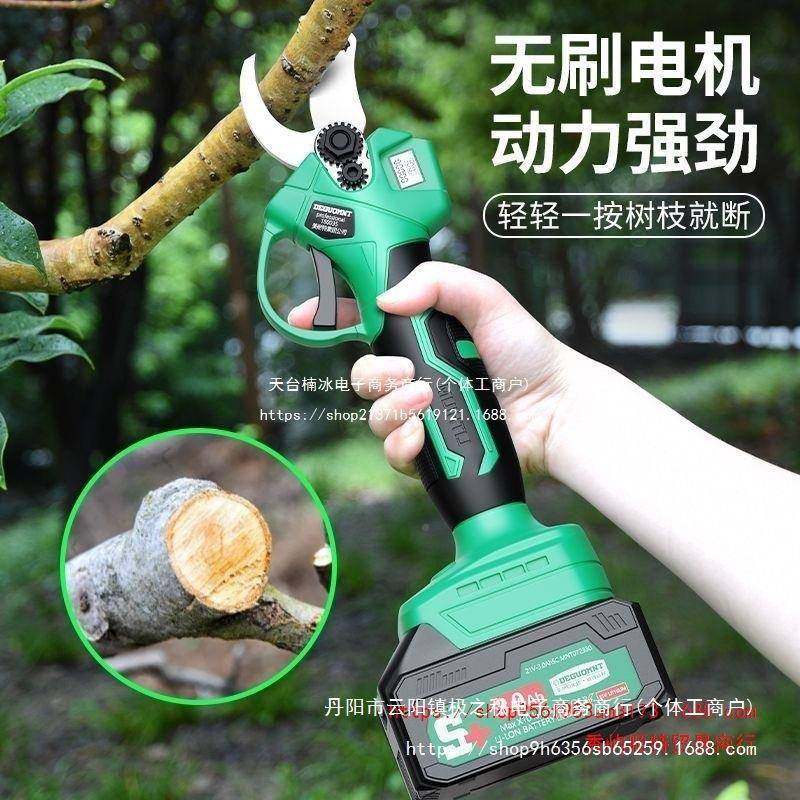 美耐特锂无品牌/电动电修枝剪大功果树电剪子加长杆枝粗率枝高智