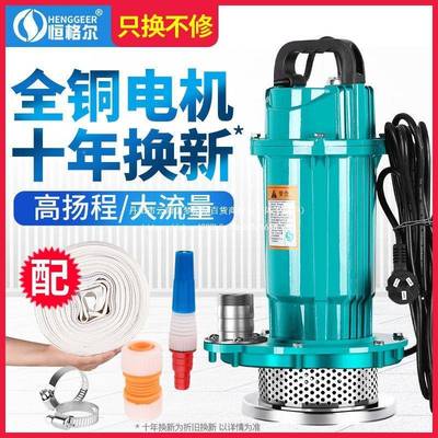 潜KOA水家用220V小抽水泵高扬泵程抽型水机粪池化抽粪排污泵污水