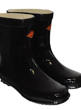 天0天平电安2v高压绝缘靴电XWR工k用防电雨靴配室10kv半筒绝缘靴