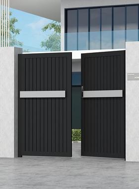 铝合金大户外庭院大门院子栏花园别门不墅锈钢铁艺单双开LDP子母